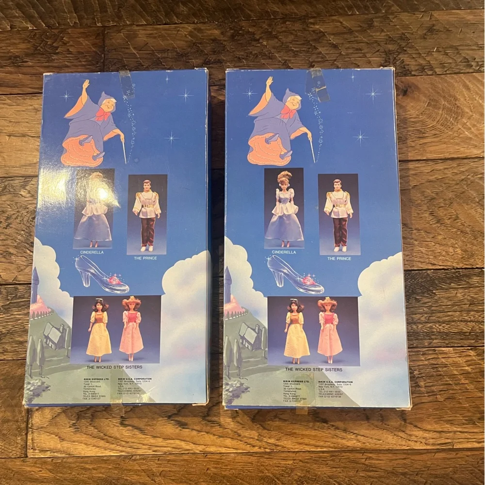 Disney Cinderella The Step Sisters Drizella & Anastasia Dolls by Biko - Picture 3 of 3